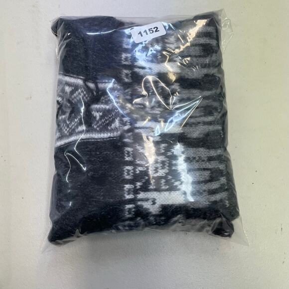 Unbranded gray tunic soft tunic sweater dress knit alpaca print hoodie - Picture 13 of 13